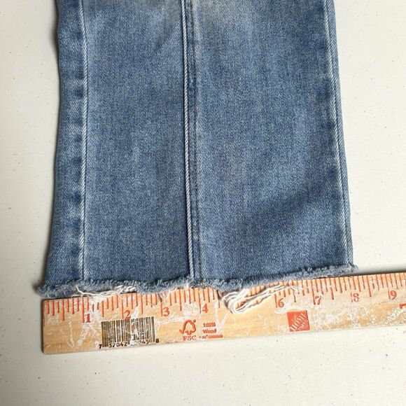 Hidden Los Angeles Cargo Jeans Women 27 Cropped Utility Pocket Straight Raw Hem - Picture 8 of 8